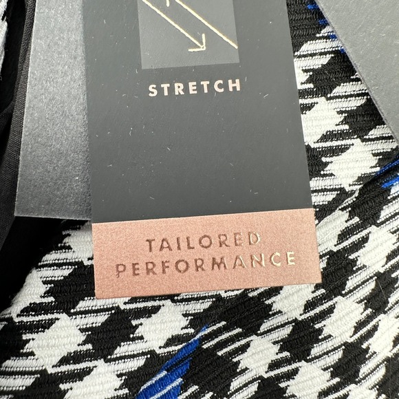 Banana Republic Womens Sz 4 Tailored Blazer/Jacket Blue White Black Plaid NEW! - Picture 7 of 16